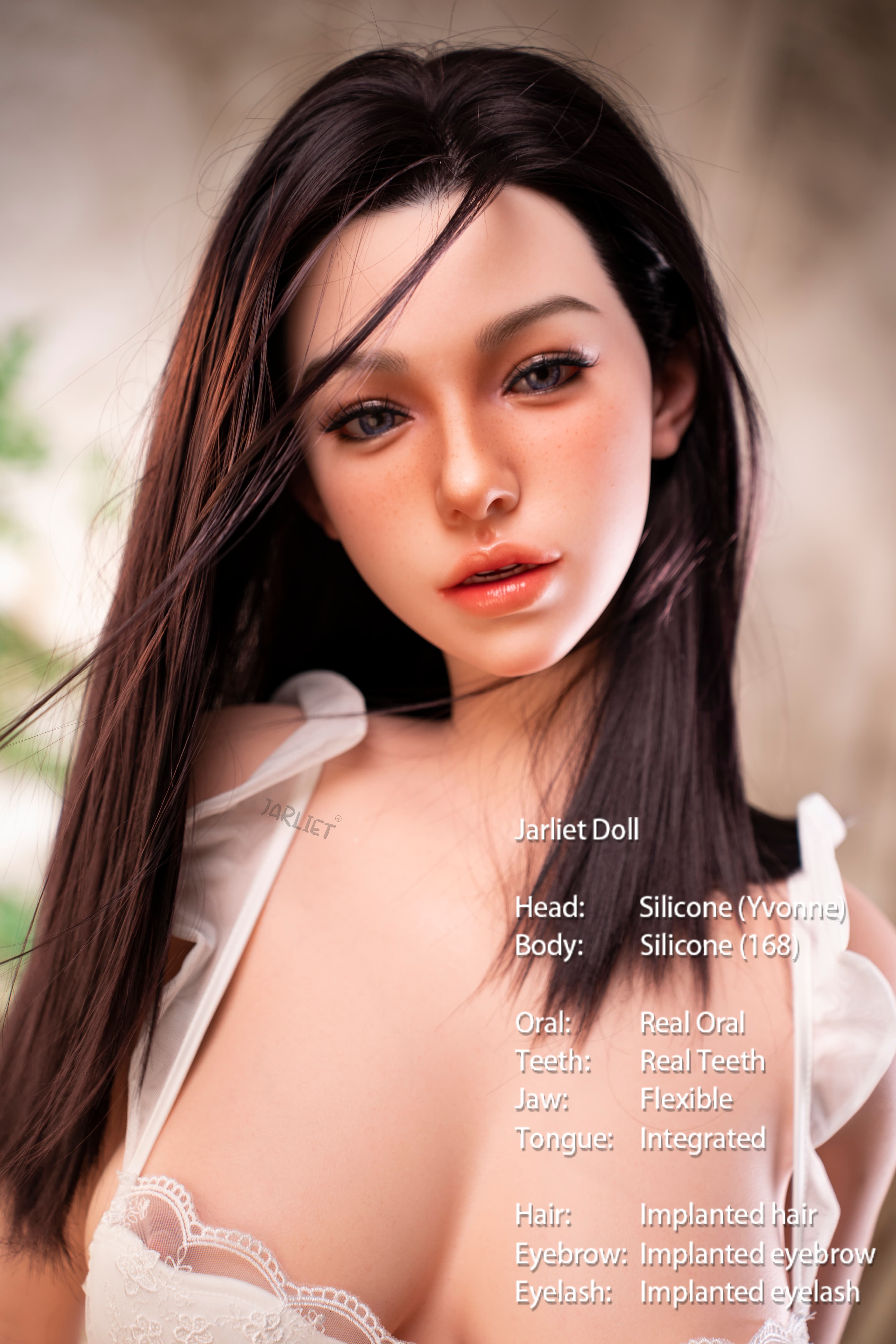 Jarliet | Yvonne -5ft 6/168cm D-Cup Realistic ROS Head Full Silicone Sex Doll