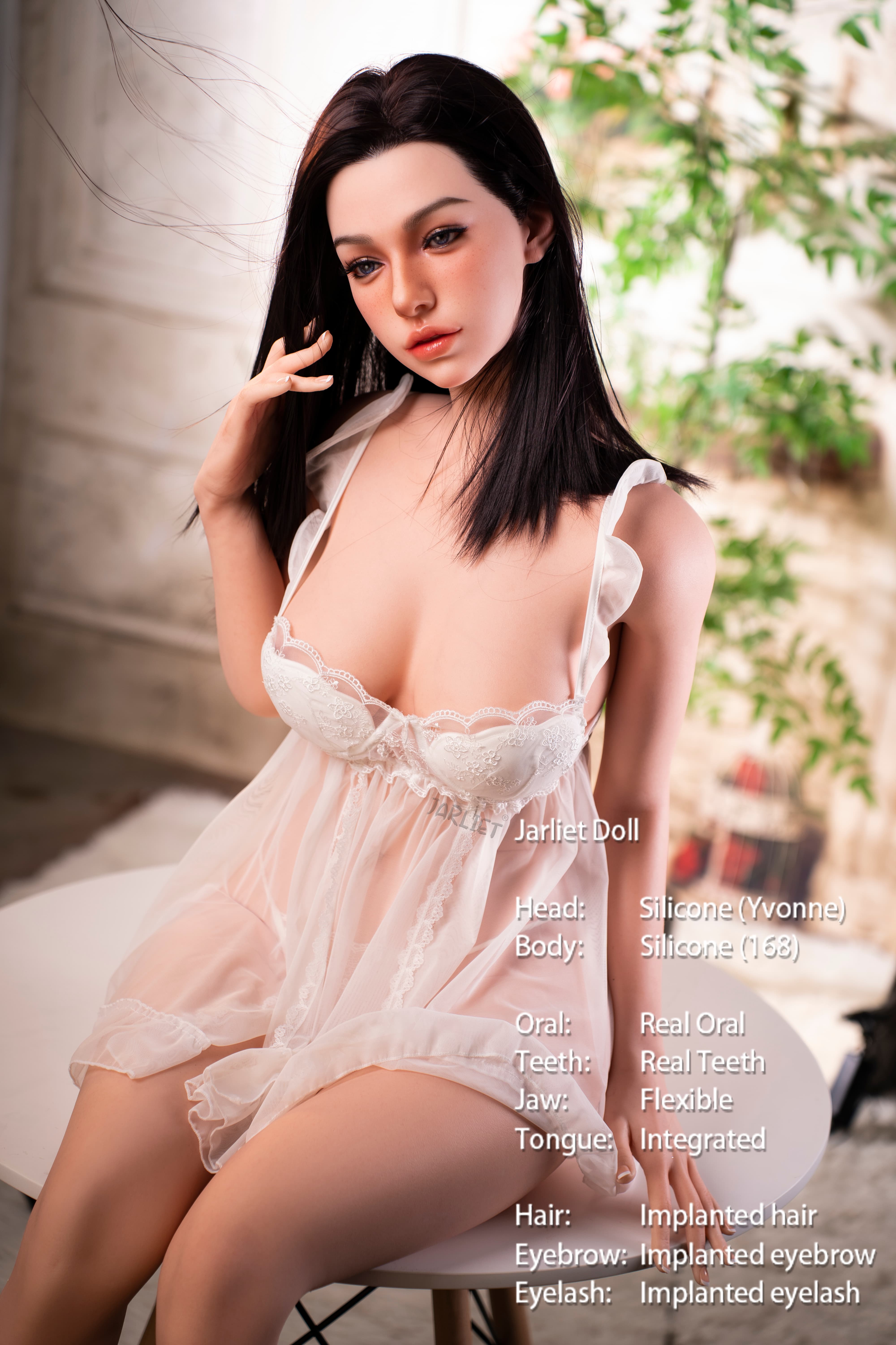 Jarliet | Yvonne -5ft 6/168cm D-Cup Realistic ROS Head Full Silicone Sex Doll