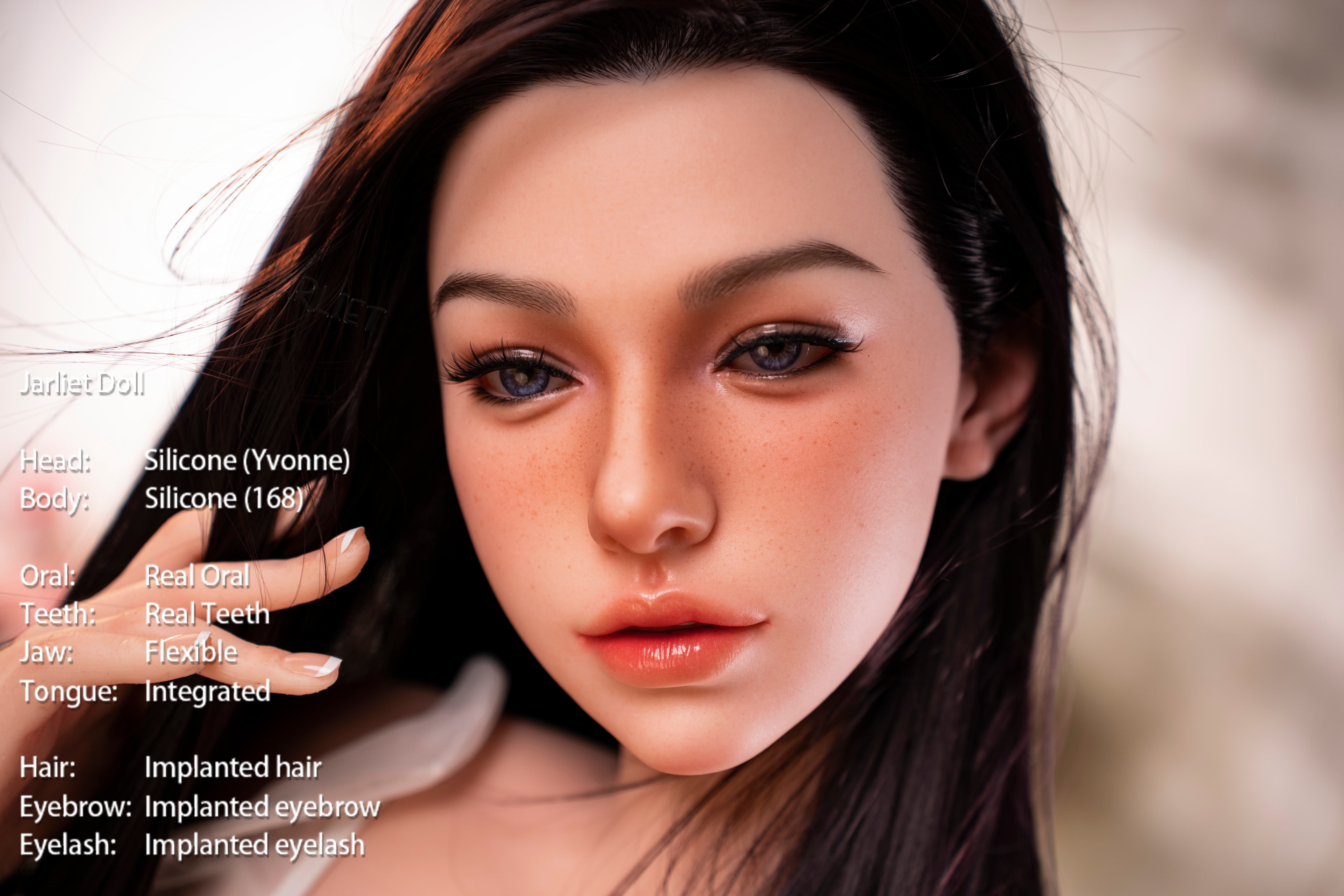 Jarliet | Yvonne -5ft 6/168cm D-Cup Realistic ROS Head Full Silicone Sex Doll