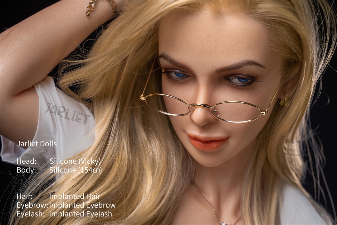 Jarliet丨Vicky -5ft 1/154cm Sexy blonde hair Silicone Sex Doll-Honeylovedoll
