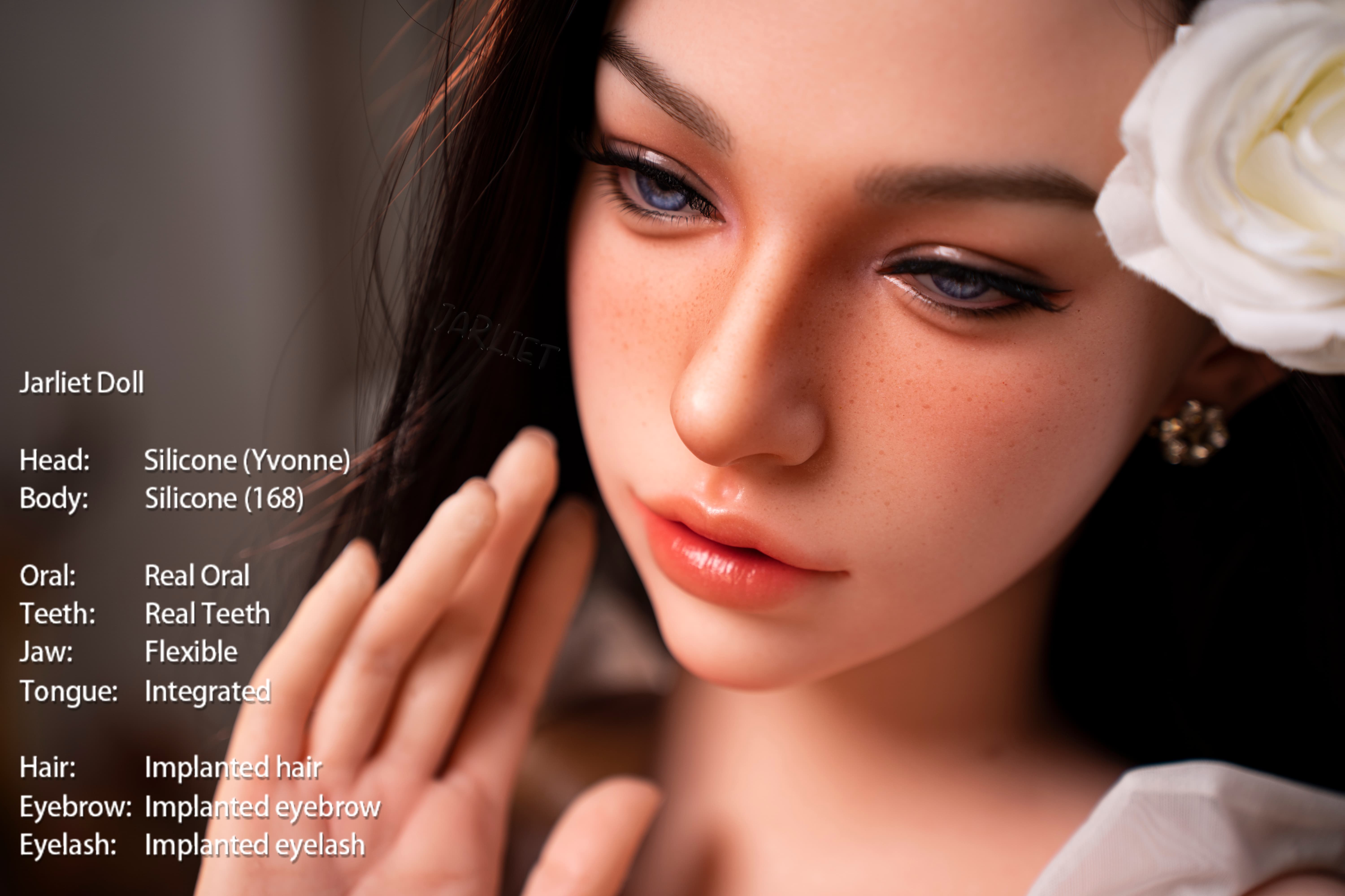 Jarliet | Yvonne -5ft 6/168cm D-Cup Realistic ROS Head Full Silicone Sex Doll