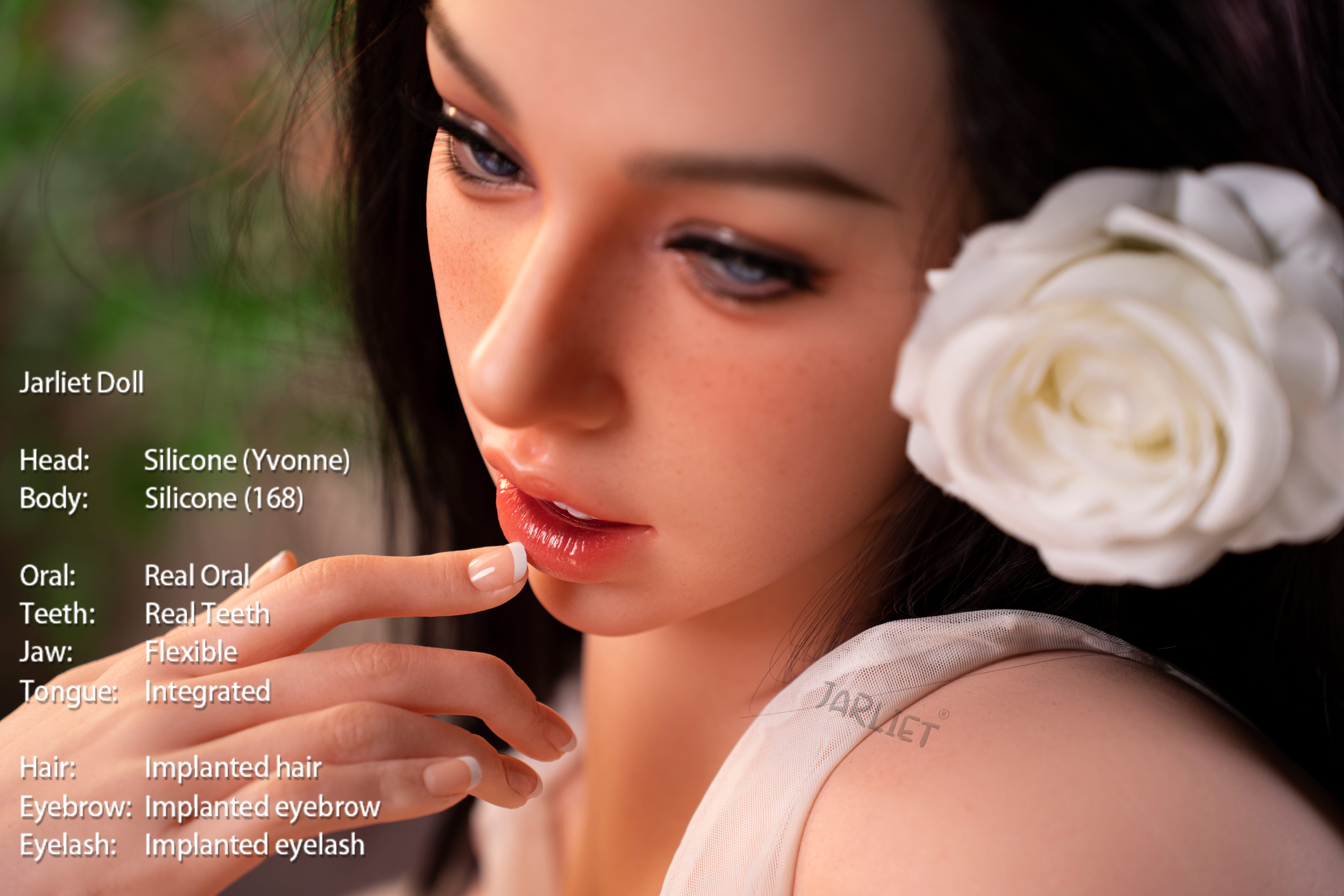 Jarliet | Yvonne -5ft 6/168cm D-Cup Realistic ROS Head Full Silicone Sex Doll