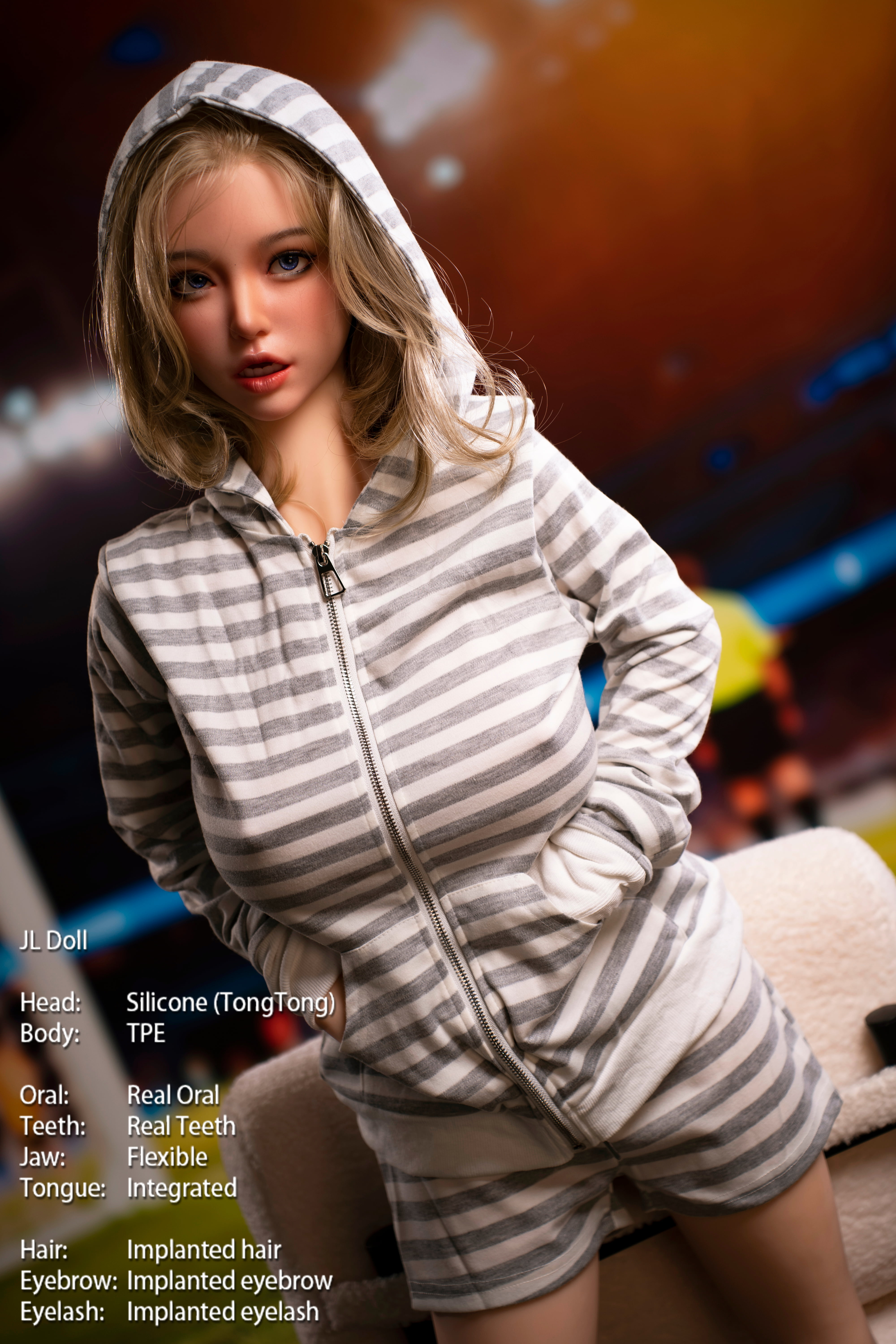 Jarliet | Tongtong 4ft6/140cm Lovely Silicone head Sex Doll