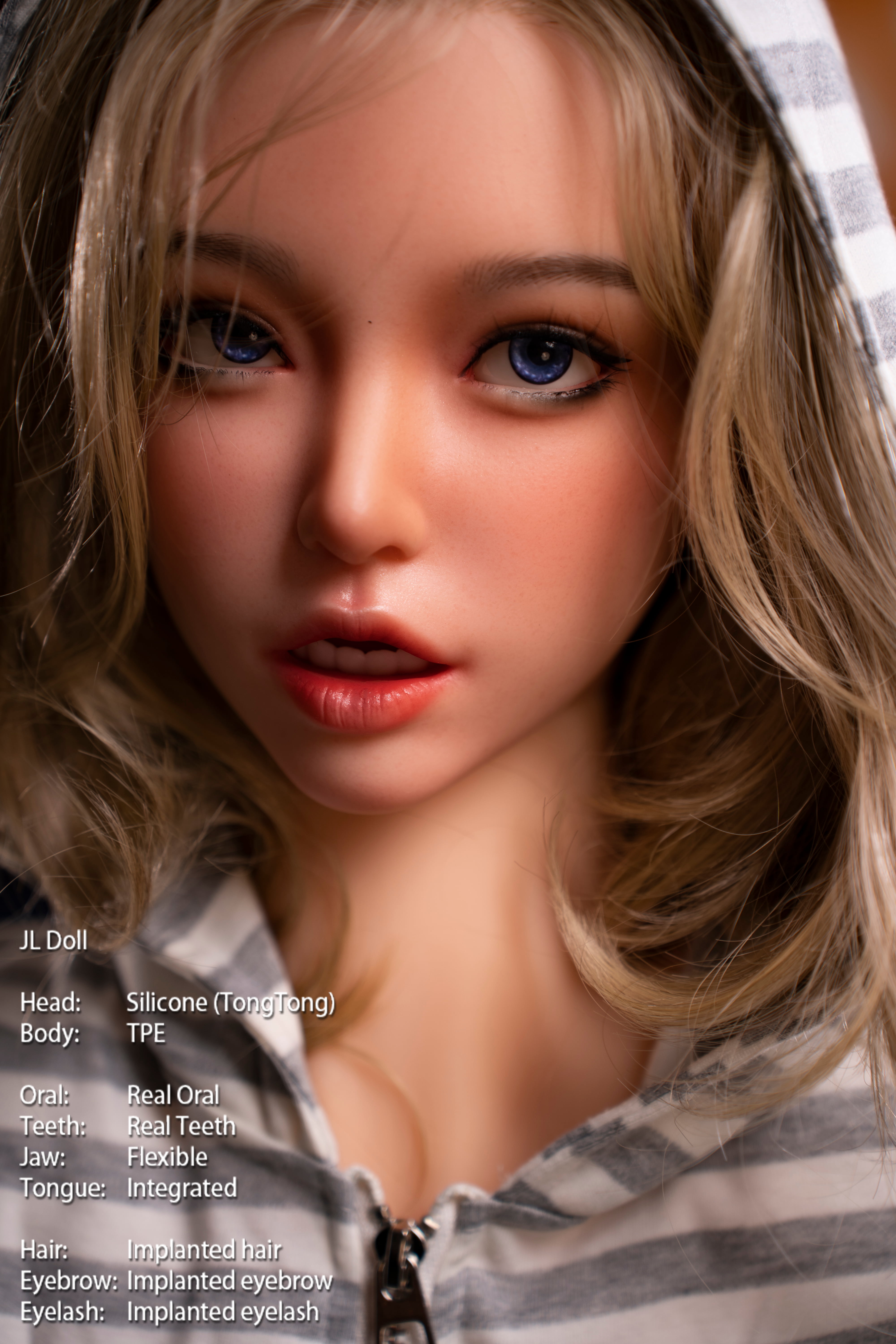 Jarliet | Tongtong 4ft6/140cm Lovely Silicone head Sex Doll