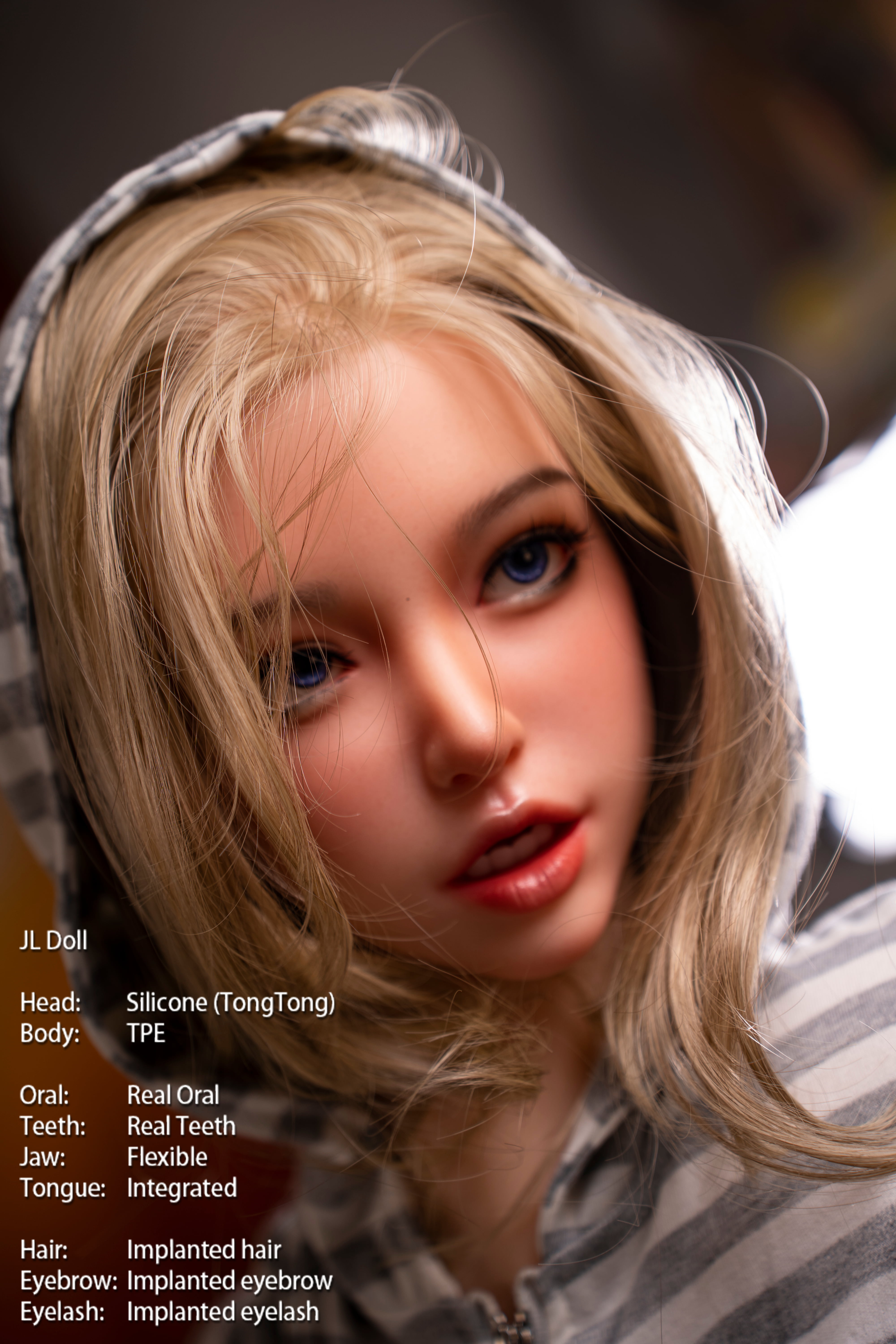 Jarliet | Tongtong 4ft6/140cm Lovely Silicone head Sex Doll