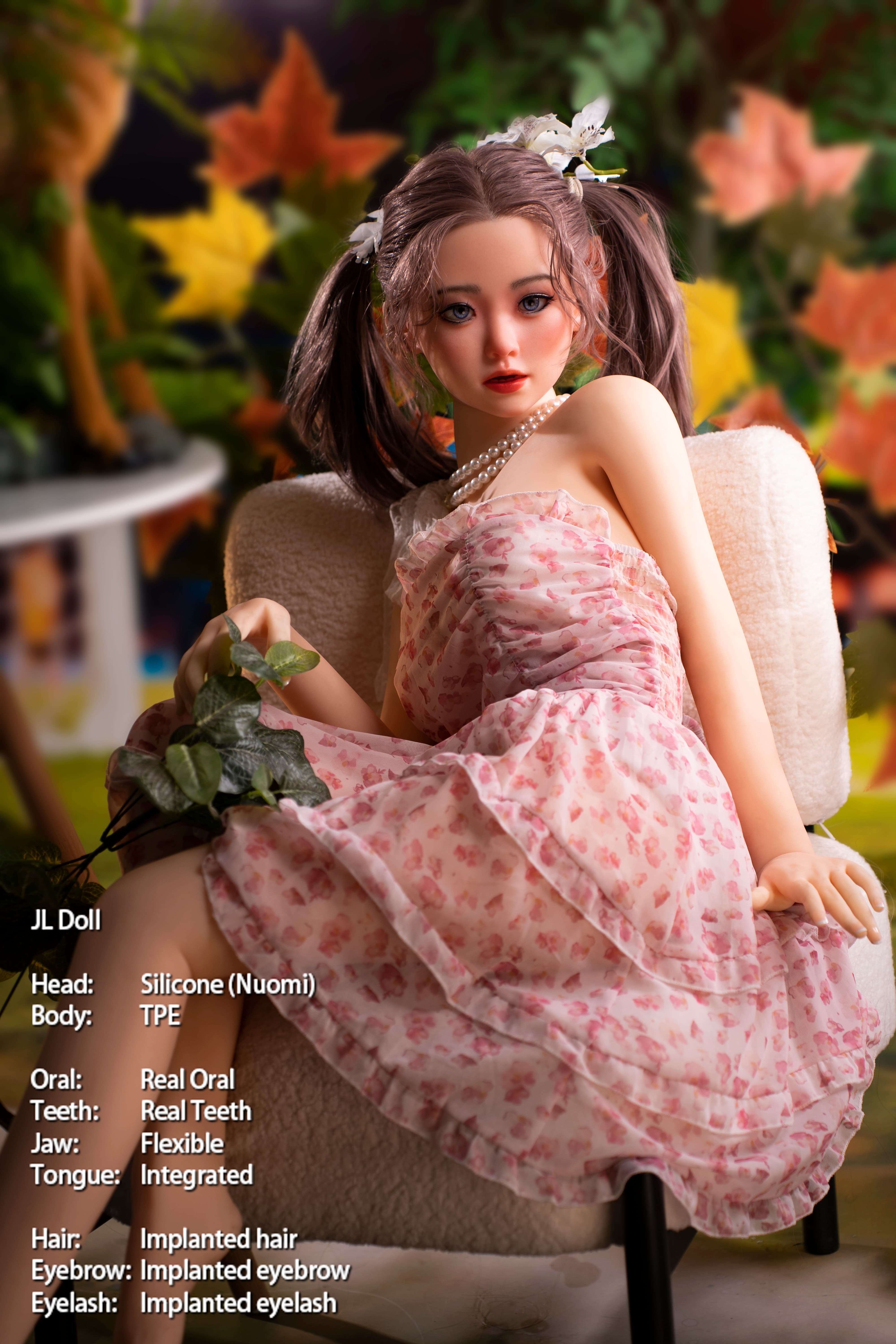 Jarliet | Nuomi 4ft6/140cm Pigtails Lovely Silicone head Sex Doll