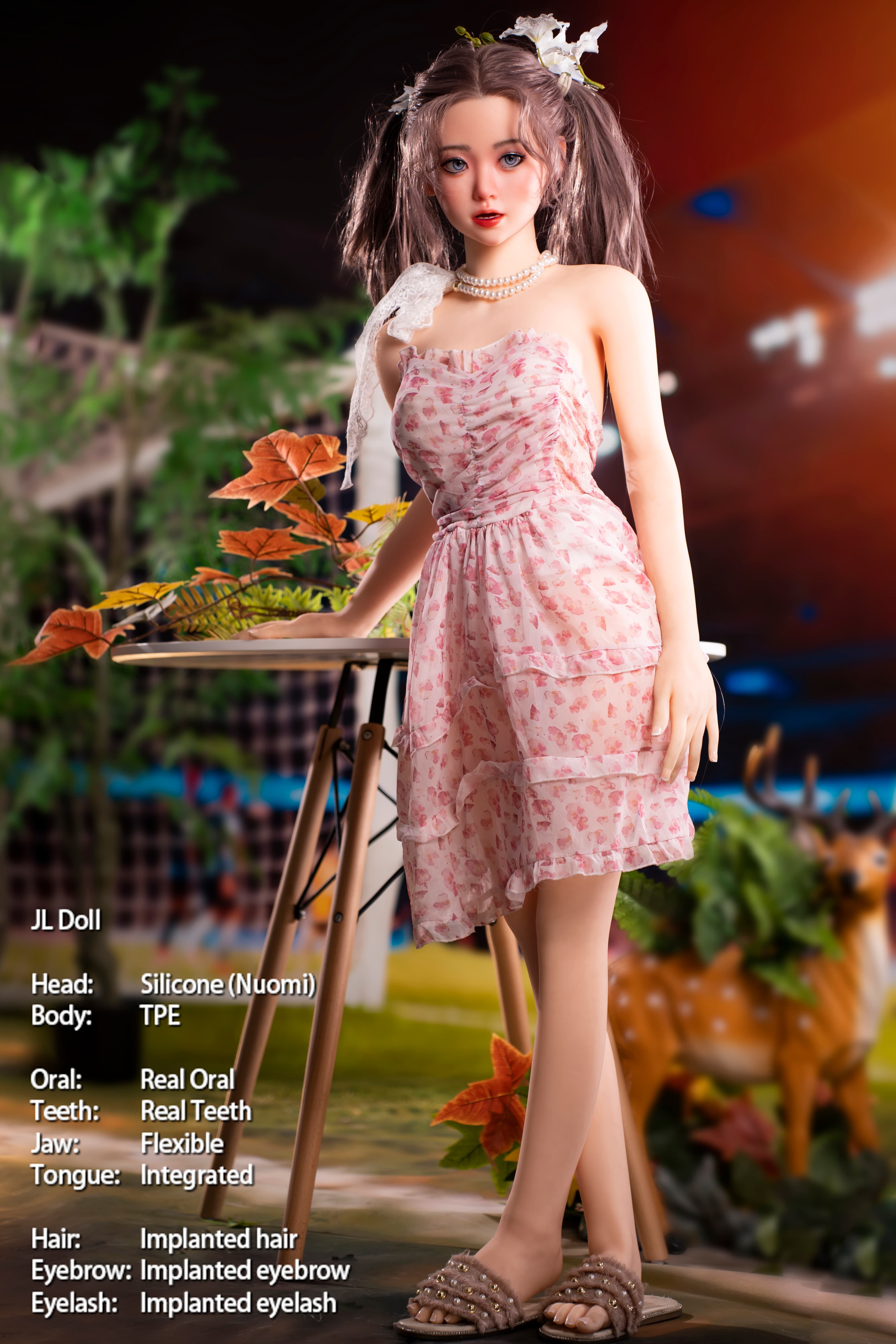 Jarliet | Nuomi 4ft6/140cm Pigtails Lovely Silicone head Sex Doll