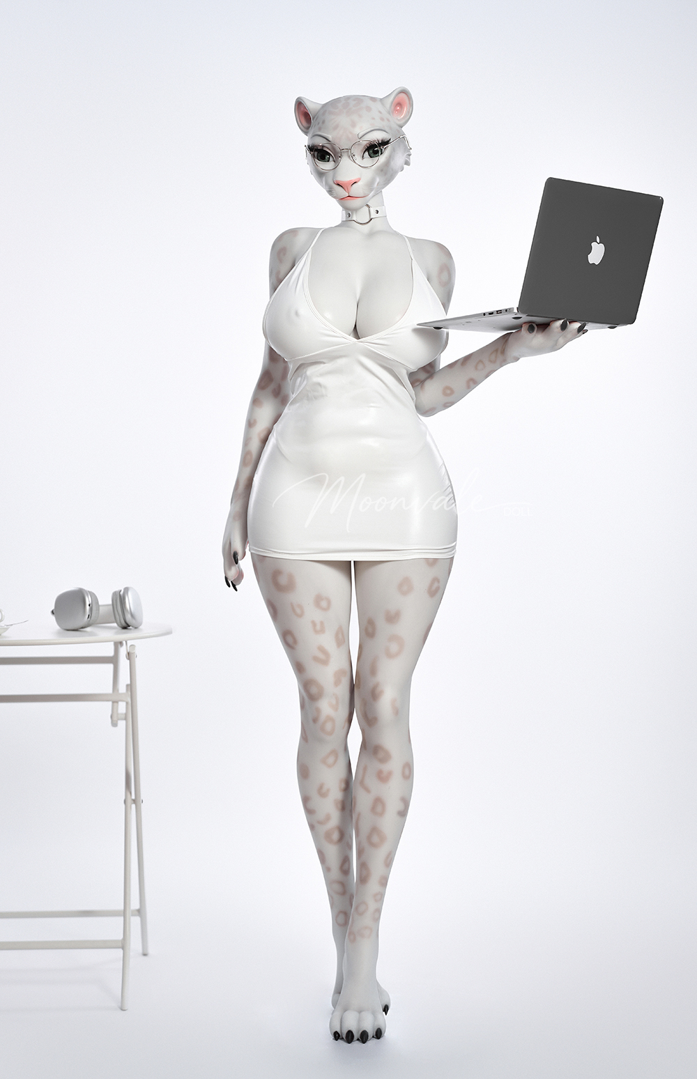 MoonVale Doll | Velara - 165cm/5ft5 White Panther Wild Furry Sex Doll