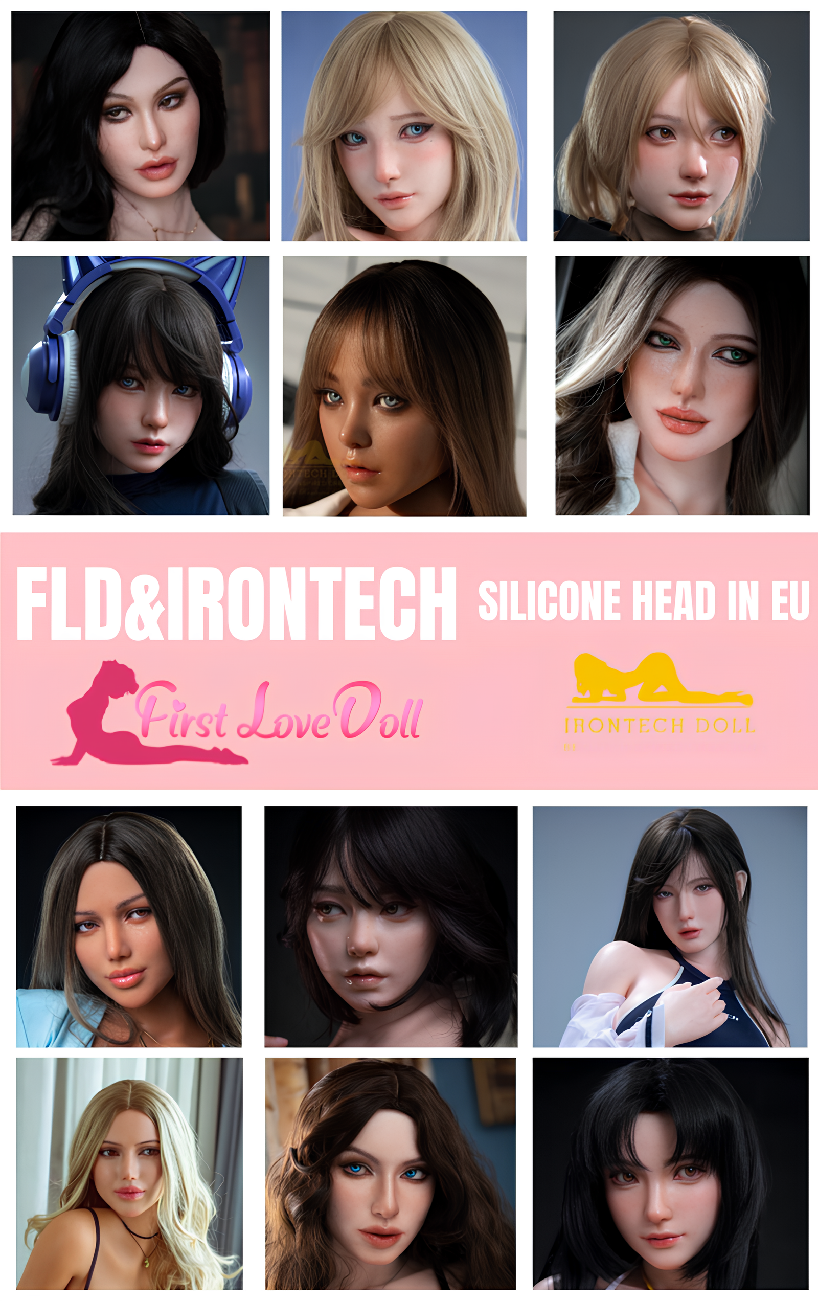 Irontech Doll | Silicone Head+Wig (In Stcok EU)