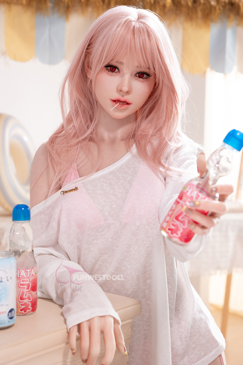 Funwest Lucy A Cup Full Adorable Pink-Hair Silicone Sex Doll