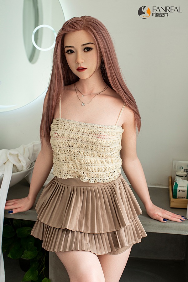 FanRealحQian �C 158cm/5ft2 C-cup Small Breasts Silicone Sex Doll