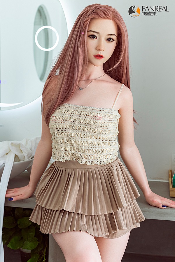 FanRealحQian �C 158cm/5ft2 C-cup Small Breasts Silicone Sex Doll