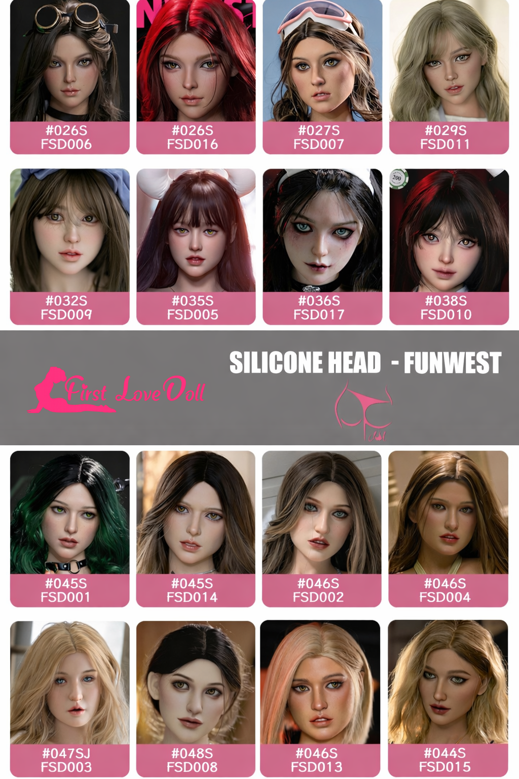 Funwest Doll丨ROS Silicone Head (Extra Doll Heads)