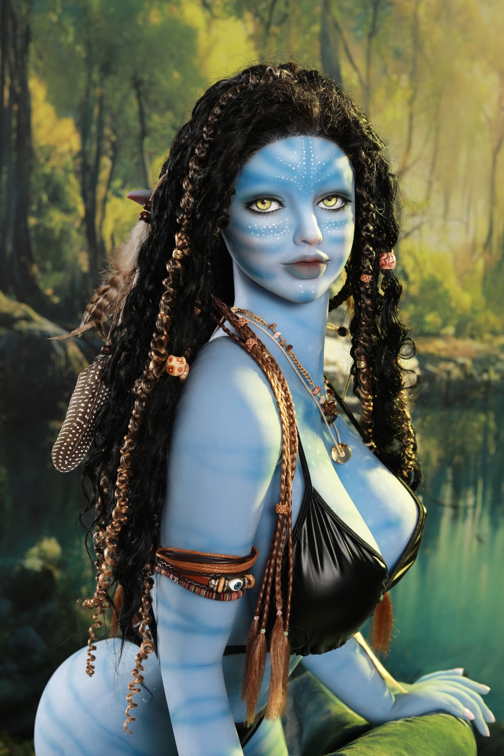 Bleve - 165cm (5ft5) Blue Skin Beast style Realistic Sex Doll