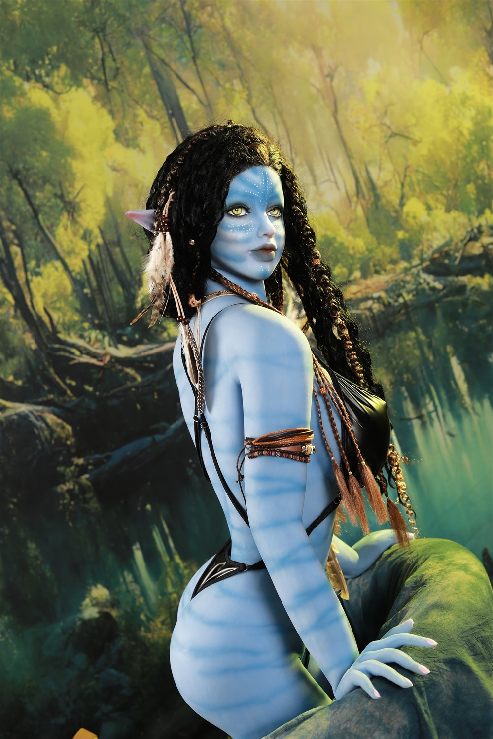 Bleve - 165cm (5ft5) Blue Skin Beast style Realistic Sex Doll