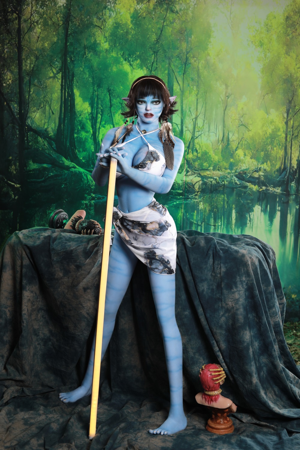 Avatar - 165cm (5ft5) Blue Skin Beast style Realistic Sex Doll