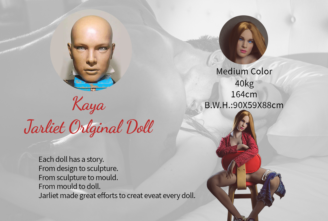 Jarliet |Kaya- 5ft 4 /164cm Medium Breast Enchanting Realistic Sex Doll