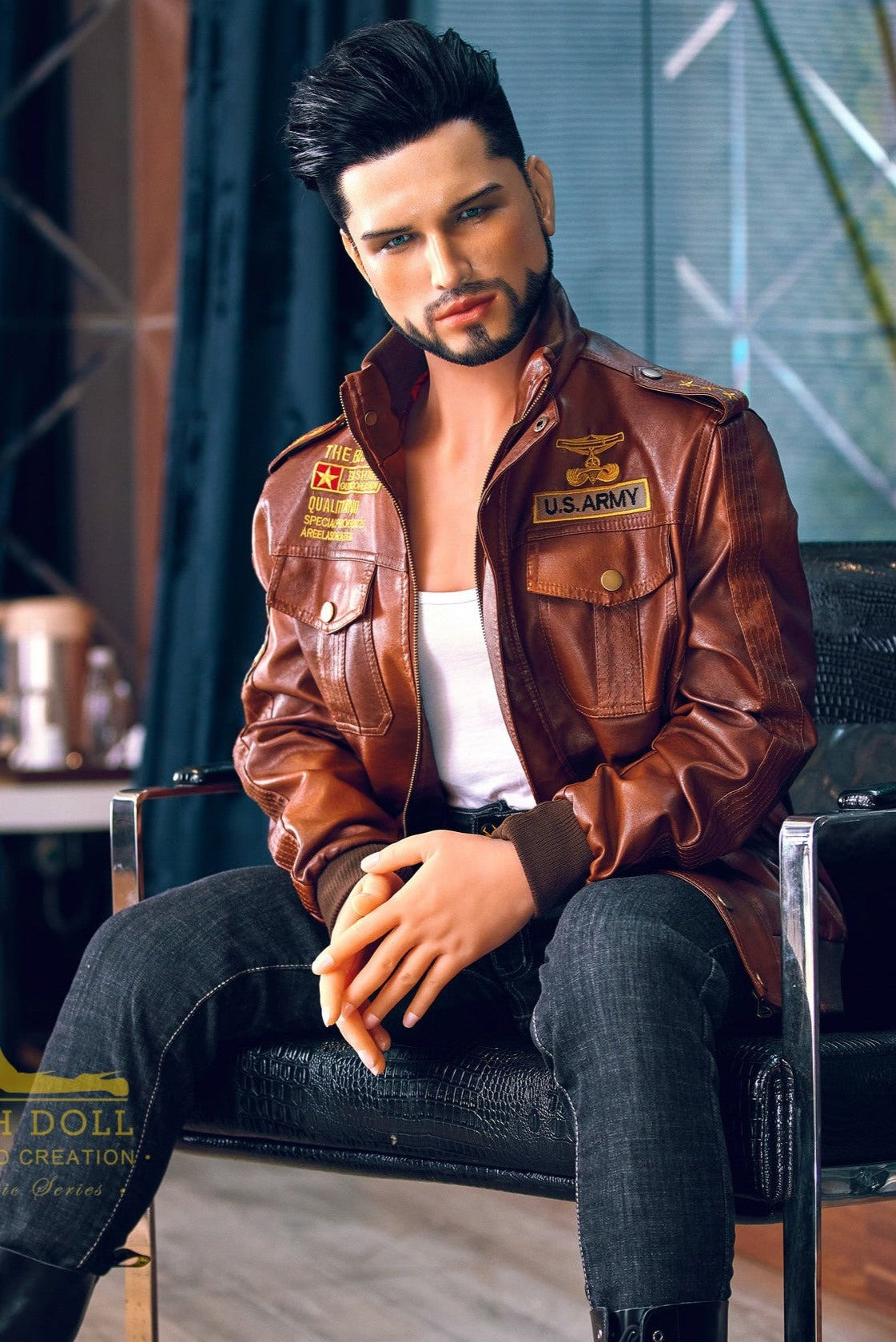 Irontech | Kelvin - 5ft3 (162cm) Biker Hybrid Male Sex Doll