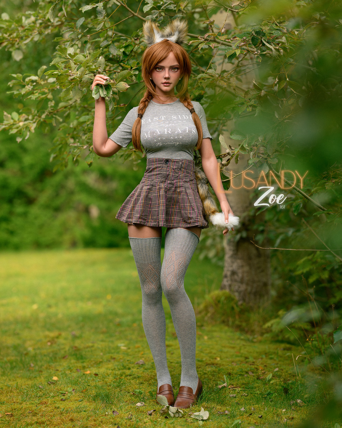 Lusandy Doll | Zoe -161cm (5ft3) Slim Silicone Vulpine Sex Doll