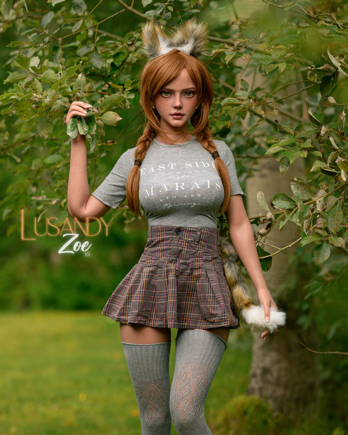 Lusandy Doll | Zoe -161cm (5ft3) Slim Silicone Vulpine Sex Doll