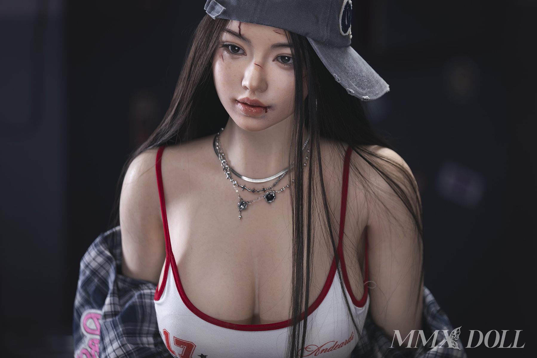 MMX Doll | MengTing - 5ft 4/163cm C-Cup Silicone Sex Doll With Facial Scar