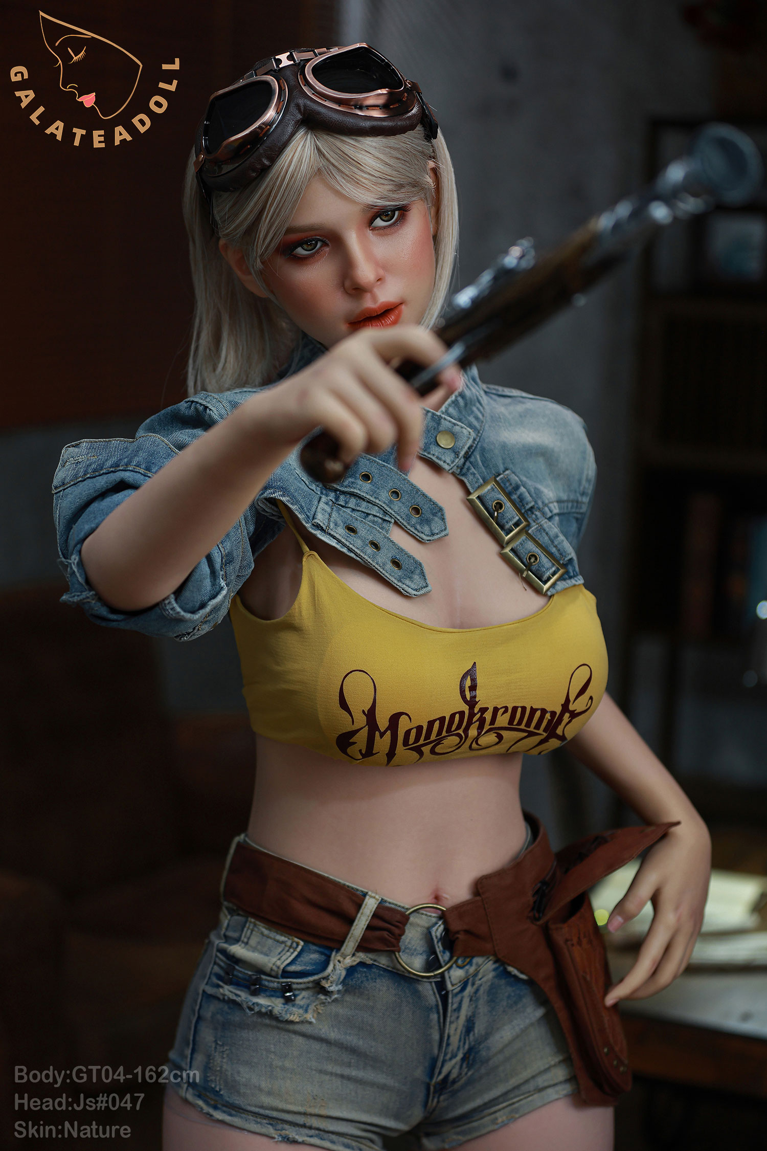 GT DOLL | Elowen-162cm(5ft4) Medium Breast Full Silicone Charming Sex Doll