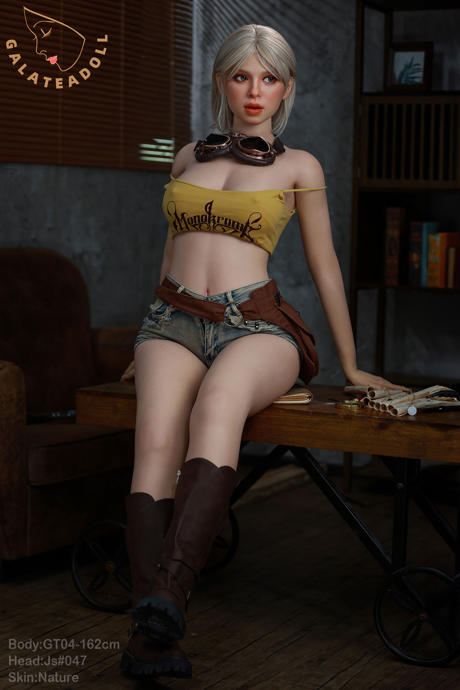 GT DOLL | Elowen-162cm(5ft4) Medium Breast Full Silicone Charming Sex Doll