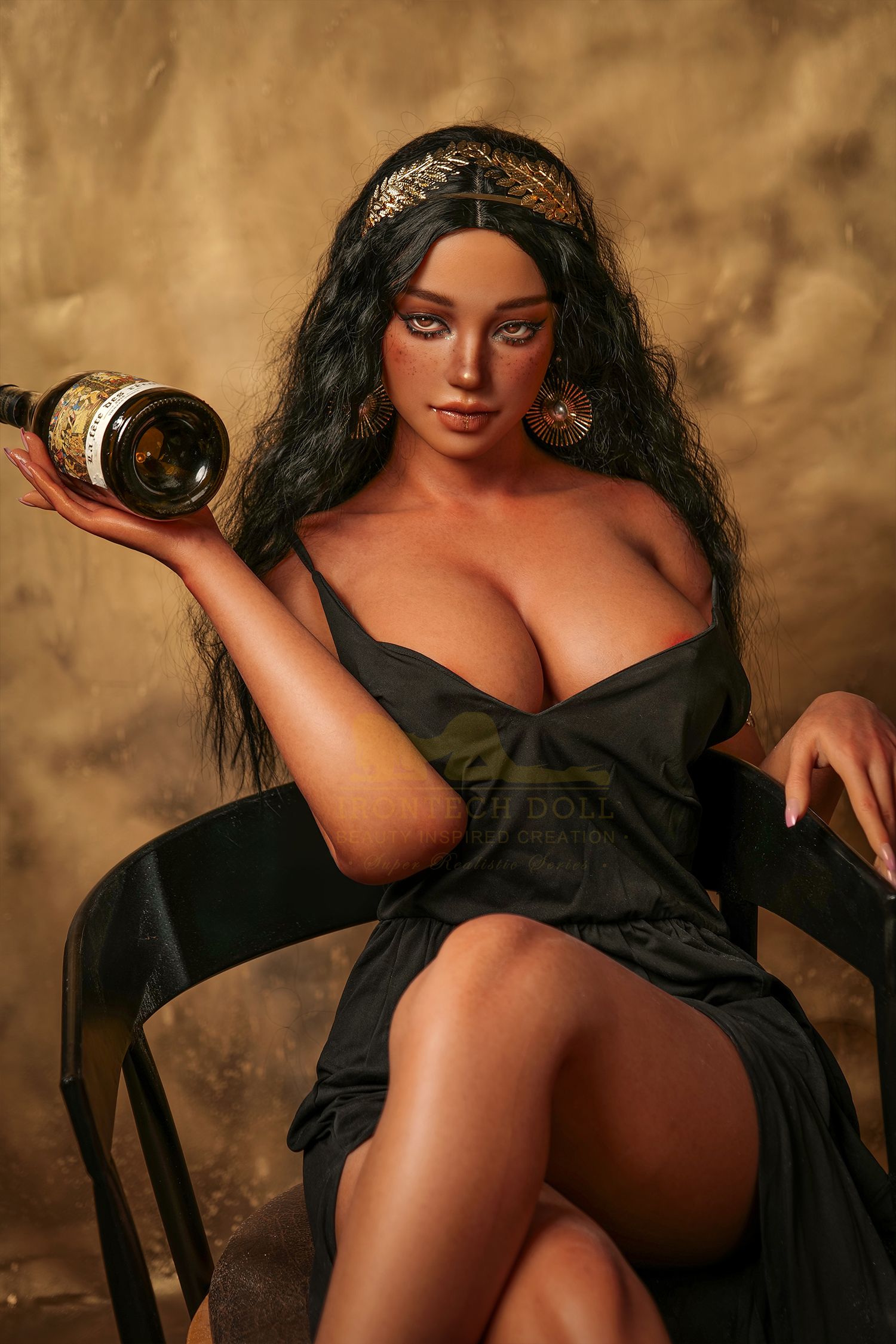 Irontech |Kitty - 5.4ft (166cm) Dark Tanned Silicone Love Doll