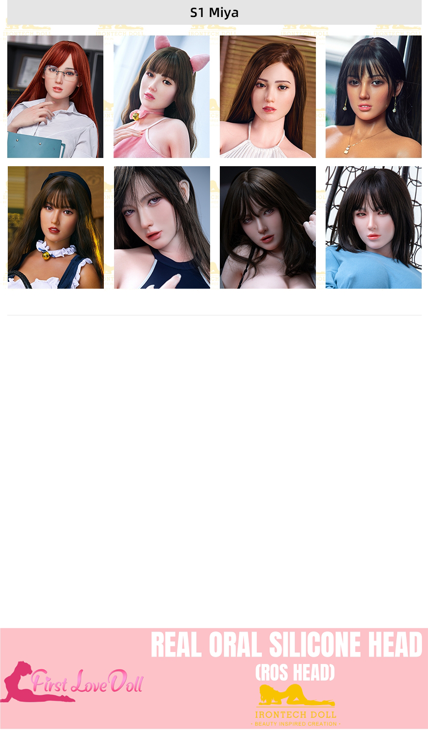 Irontech Doll丨ROS Silicone Head (Extra Doll Heads)