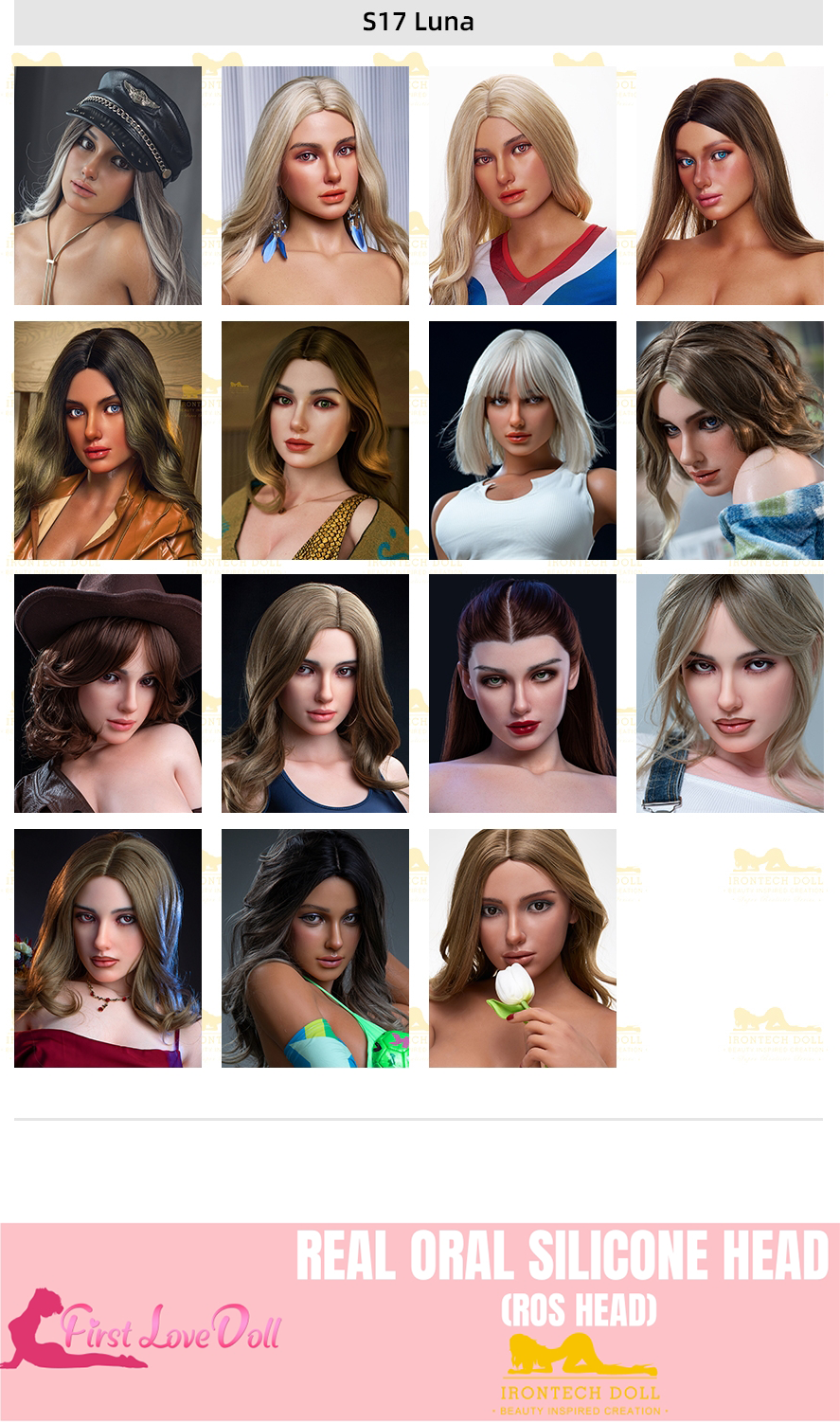 Irontech Doll丨ROS Silicone Head (Extra Doll Heads)