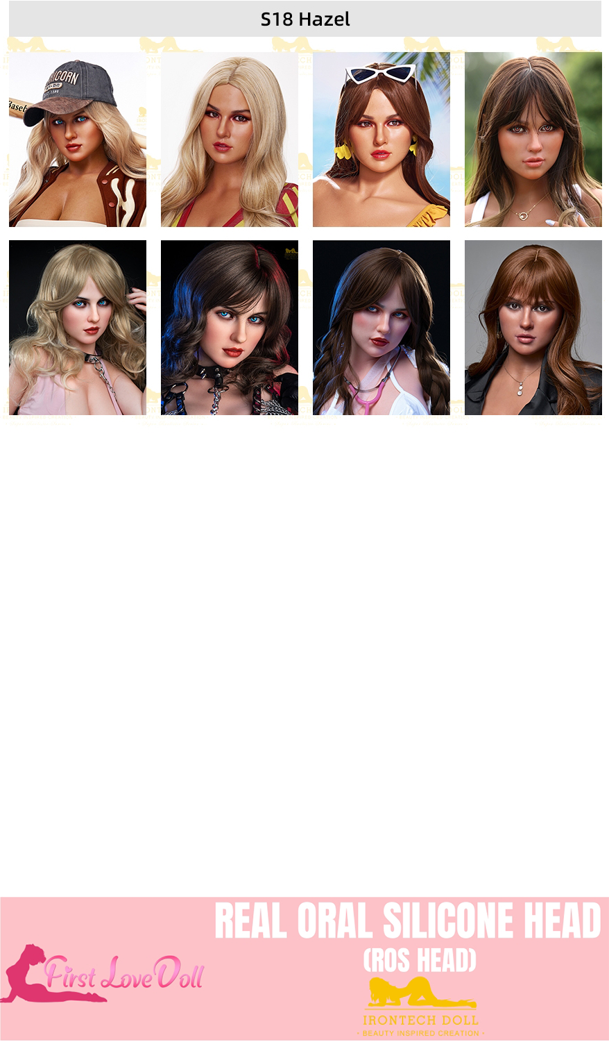 Irontech Doll丨ROS Silicone Head (Extra Doll Heads)