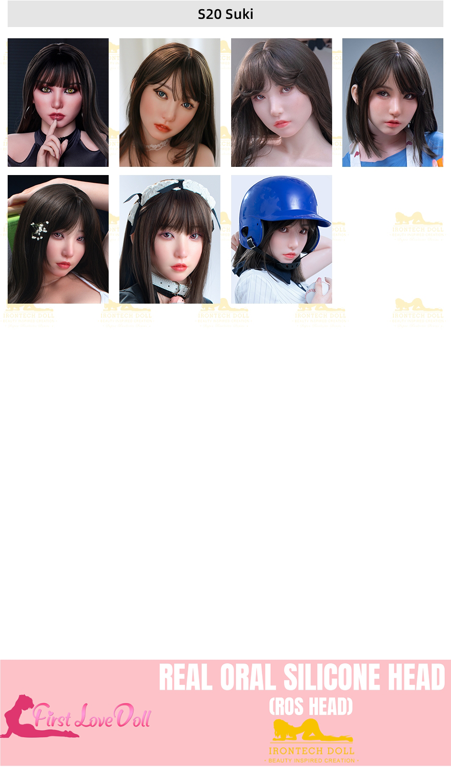 Irontech Doll丨ROS Silicone Head (Extra Doll Heads)