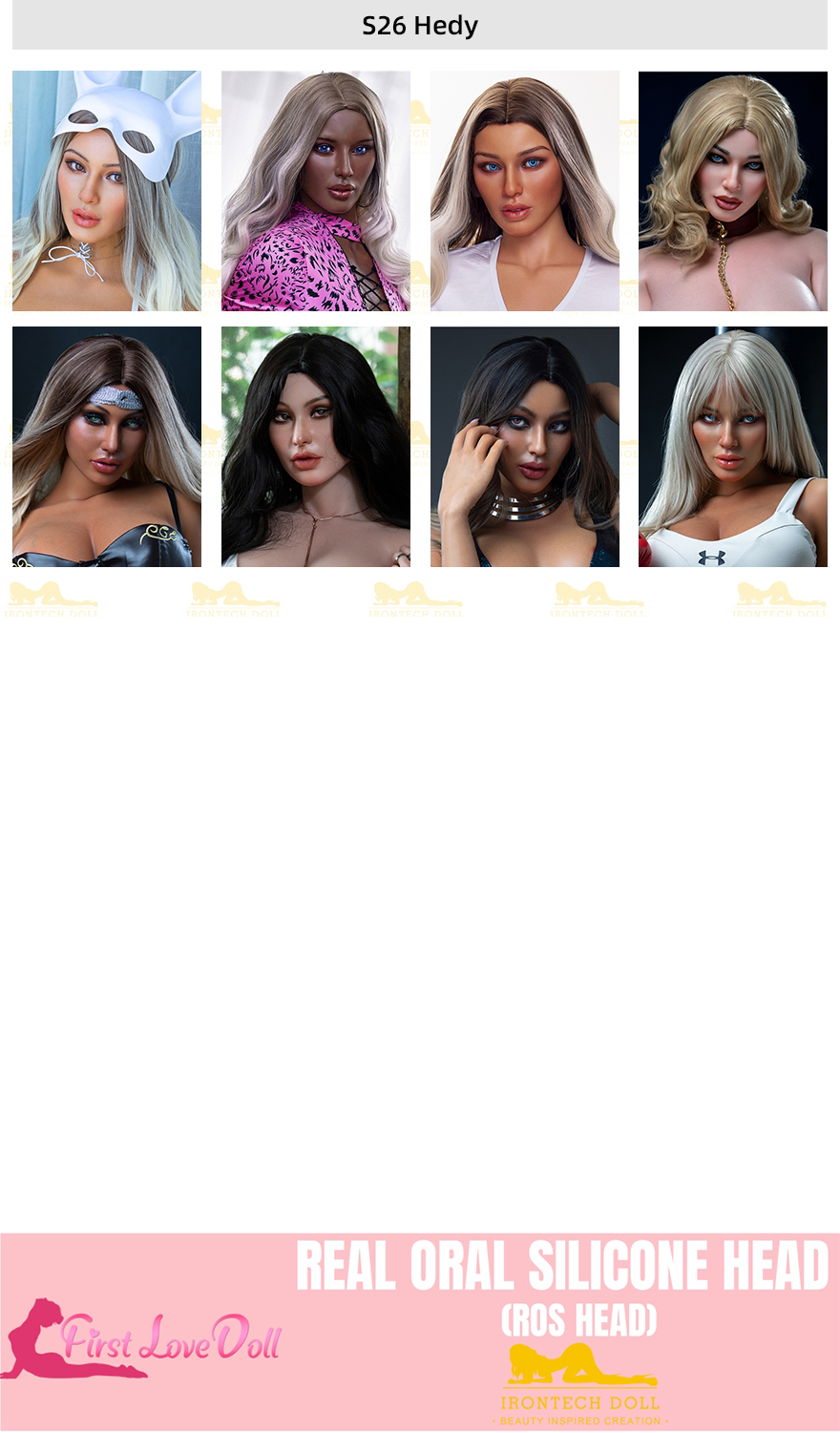 Irontech Doll丨ROS Silicone Head (Extra Doll Heads)