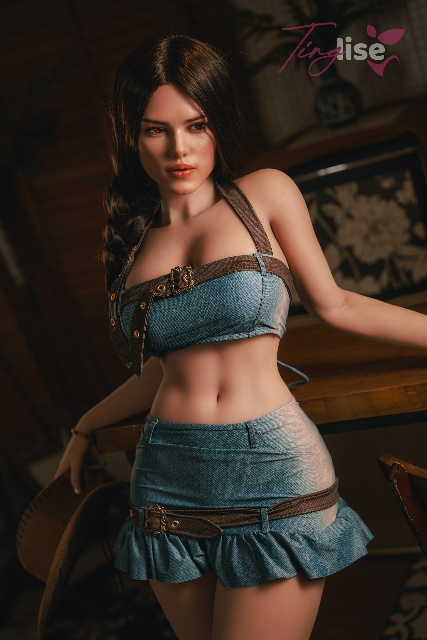 Tinglise | Raven - 5ft 5/166cm F-Cup ROS Head Customizable 3-in-1 Hybrid Sex Doll