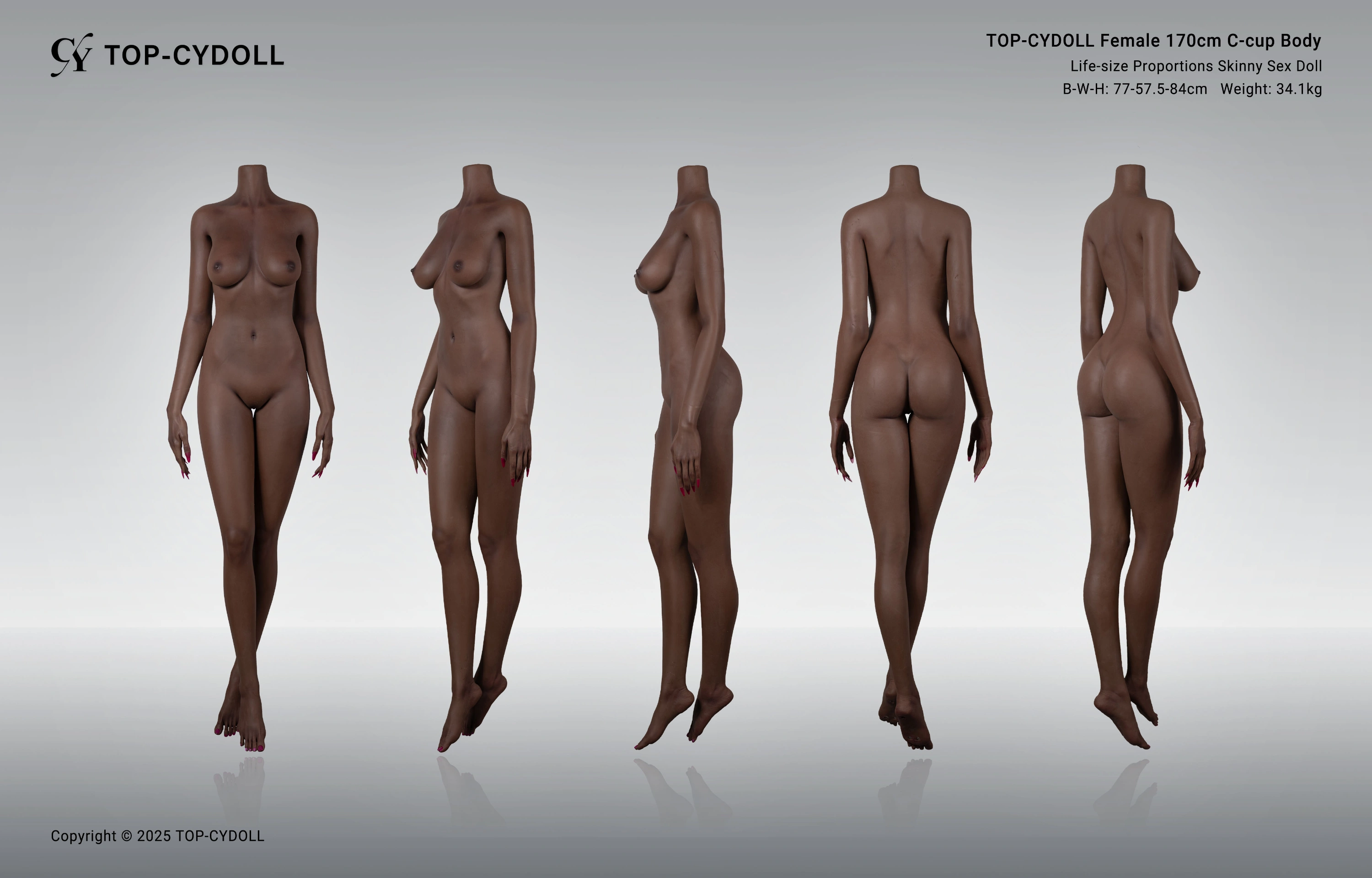 TOP-CY | DIY Your Hyper-Realistic Sex Doll: All-Silicone Head & Multi-Material Body