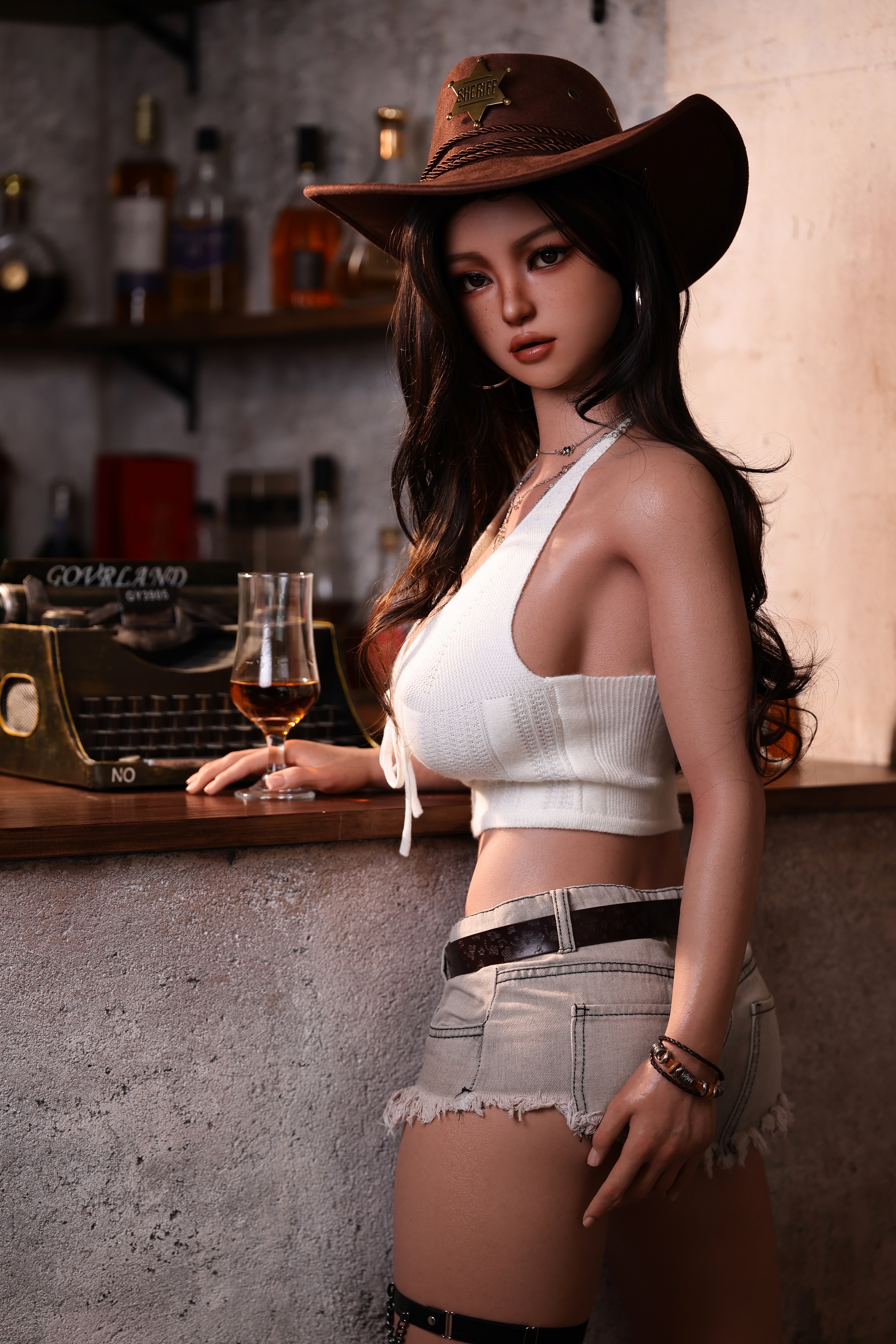 Avant Doll | Tania - 157cm/5ft2 E-Cup Cowgirl ROS Head Full Silicone Doll