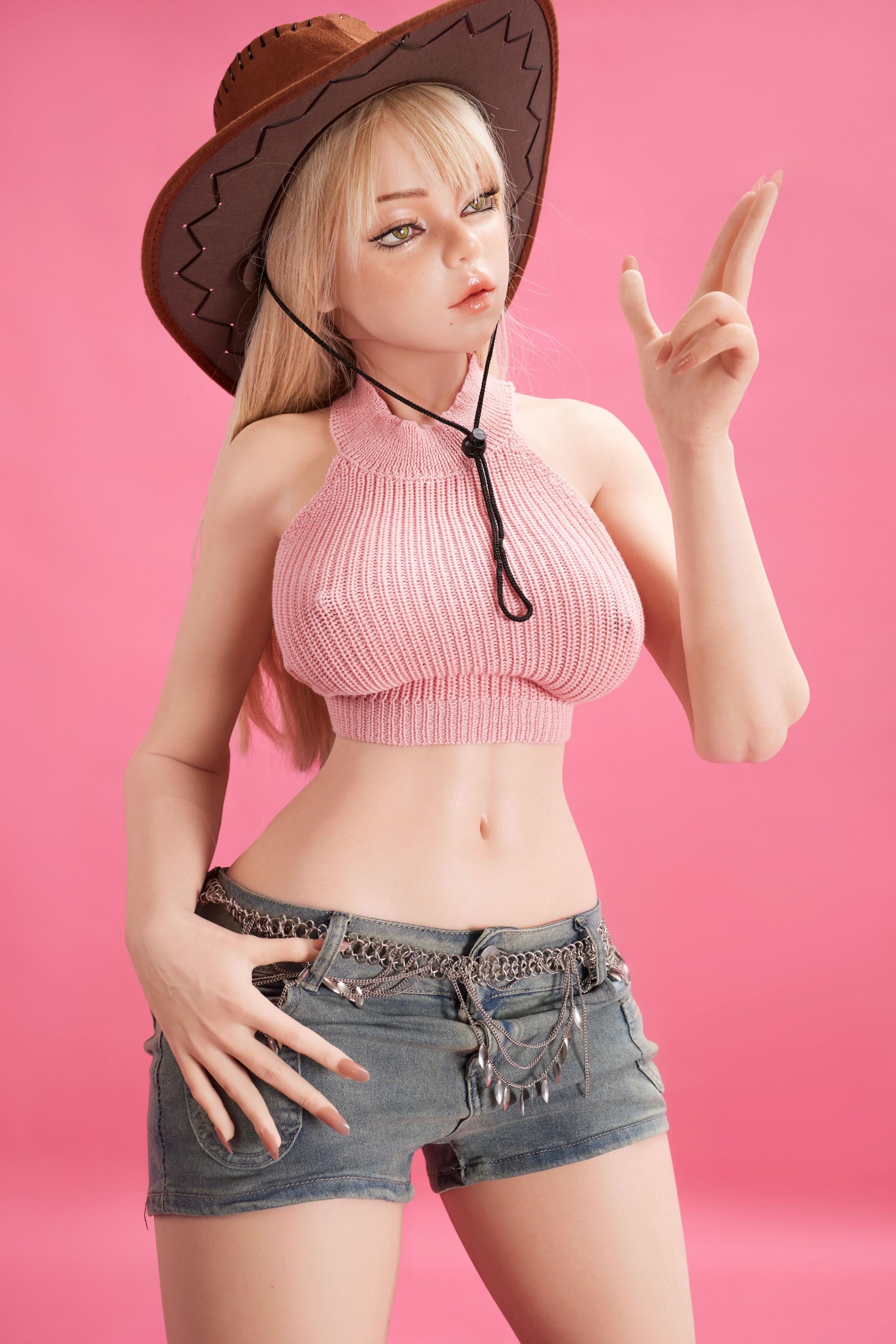 Climax | Rhea - 5ft1/156cm Ultra Light Realistic Blonde Lovely Girl Silicone Sex Doll