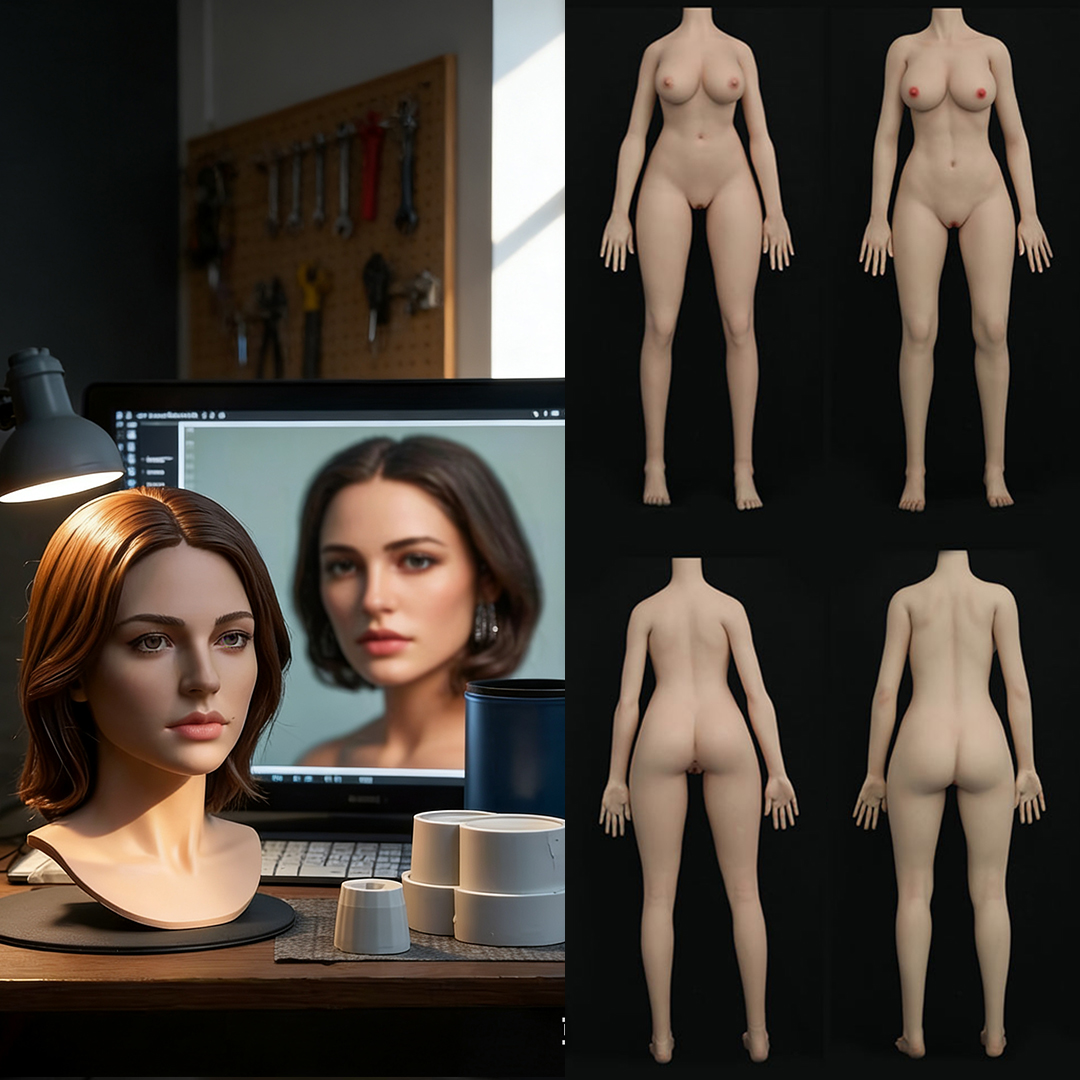 Custom Silicone Head Made From Photos and Add an Existing Doll Body.