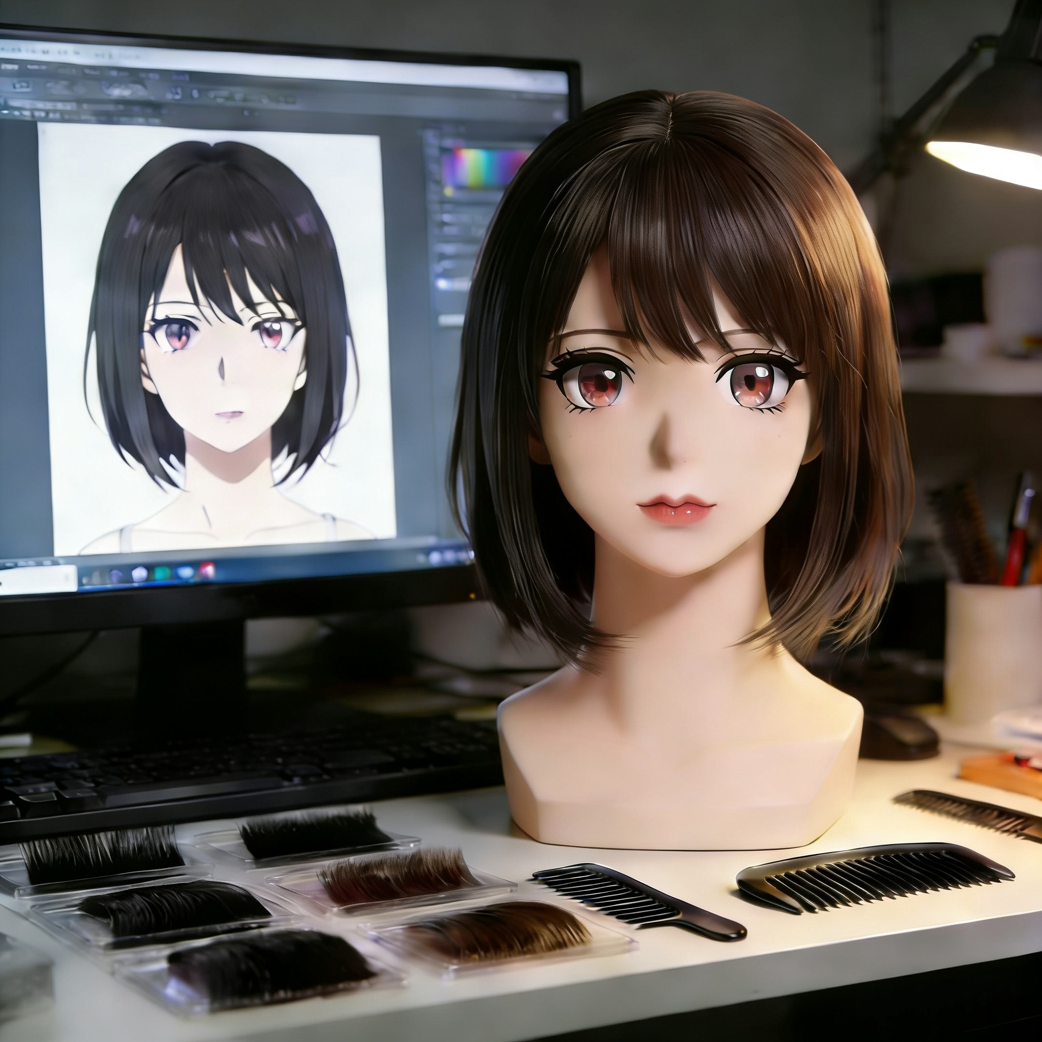 Custom Anime Silicone Head Made From Photos