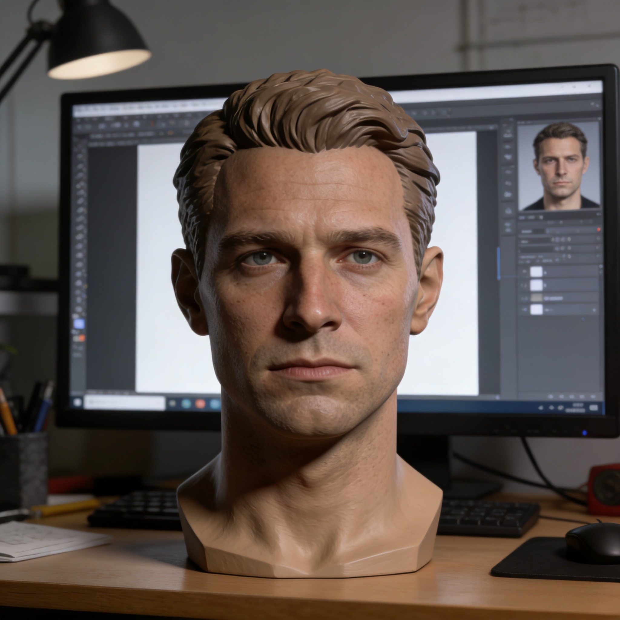 Custom Male ROS Silicone Head Made from Your Photo