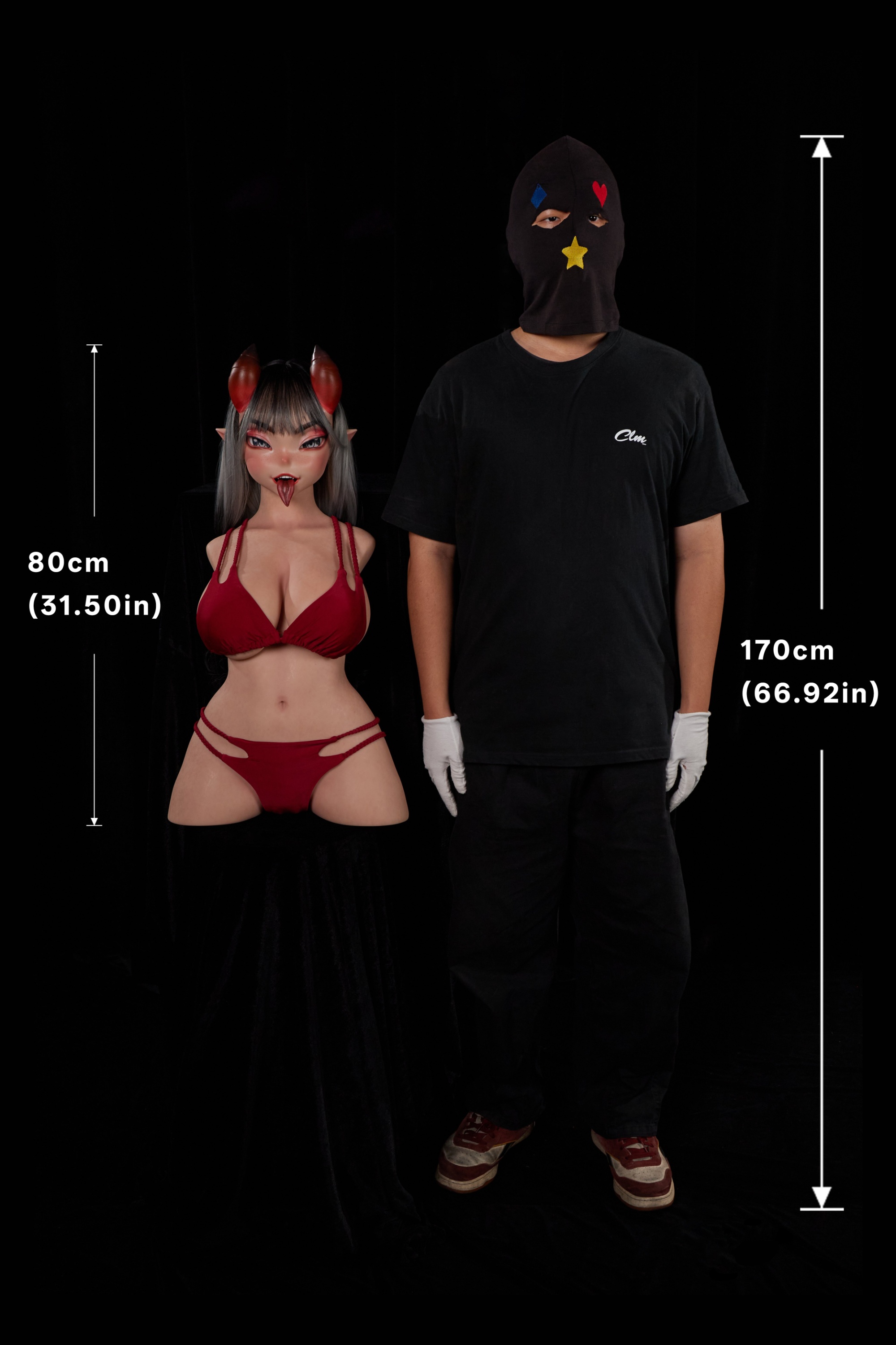 Climax Doll | Meru - 2ft 7/80cm G-Cup Fantasy Anime Demon Silicone Sex Torso