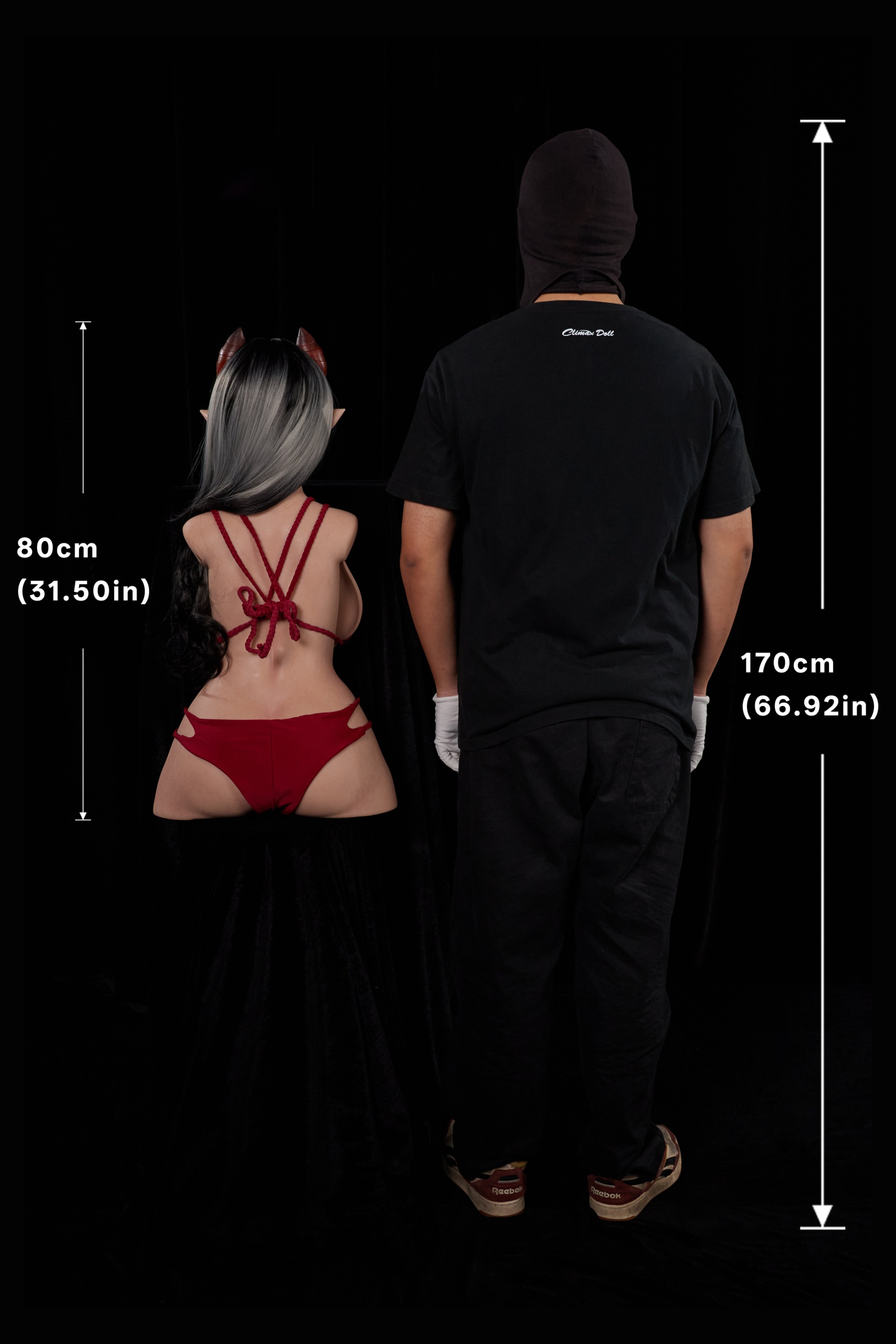 Climax Doll | Meru - 2ft 7/80cm G-Cup Fantasy Anime Demon Silicone Sex Torso