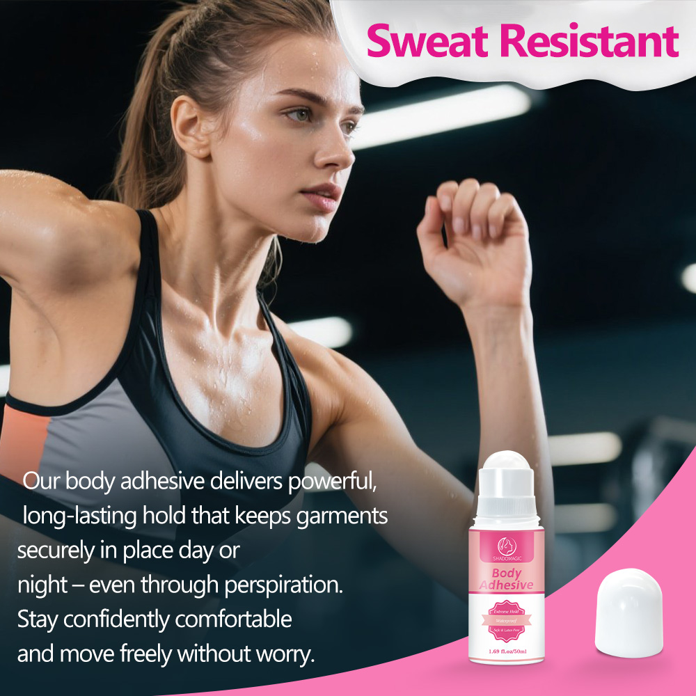 1 pc 50ml Body Adhesive Roll Sweatproof & Water-Resistant High-Strength Bonding Anti-Slip Clothing Adhesive For Daily Outings & Social Confidence