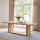 Rowan 79" Rounded Rectangular Dining Table - Oak