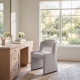 Kody Modern Chenille Vanity & Desk Chairs (Set of 2)