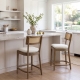 Walter 26.5'' Cane Counter Stool with Soft Pad (Set of 2)