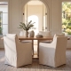 Rowan 79" Rounded Rectangular Dining Table - Biscotti