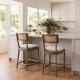 Walter 26.5'' Cane Counter Stool with Soft Pad (Set of 2)