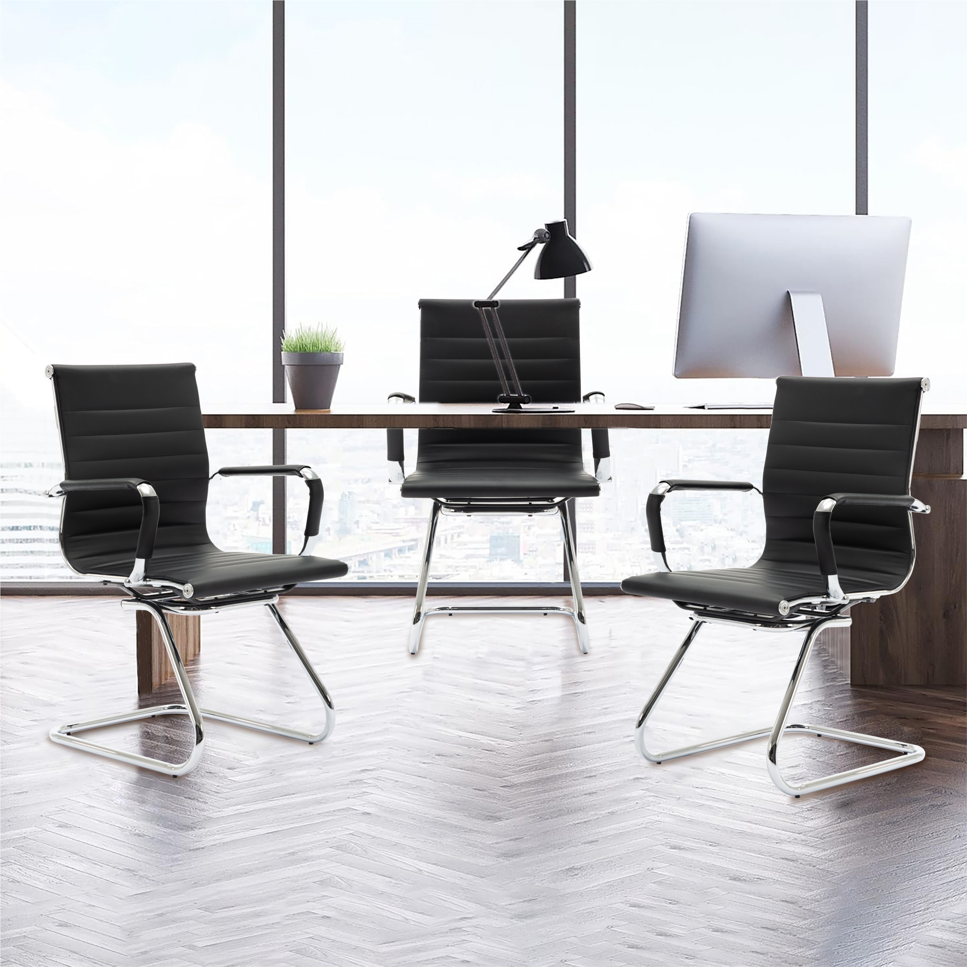 Rhombic Office Guest Chair (Set of 2)