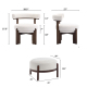 Dawson Modern Minimalist Armchair